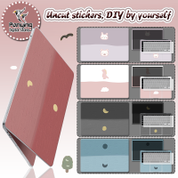 DIY แนวนอนธรรมดา/การ์ตูน สติกเกอร์แล็ปท็อป รูปลอกผิวศิลปะบนแล็ปท็อป 10/12/13/14/15/17 นิ้ว✅ไม่มีการครอบตัด✅ฟิล์มสากล✅ของขวัญฟิล์มป้องกันคีย์บอร์ดฟรี✅มีในสต็อก