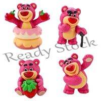 【hot sale】 ○☈ B09 4Pcs/Set Cartoon Toy Story 3 Lotso Figure Lots-o-Huggin Bear Strawberry Bear Cake Decoration PVC Action Figures Model Dolls Collections Toys Gifts