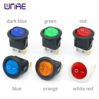 №▩♞ 20mm KCD2 Led Switch 6A 250V / 10A 125VAC Light Power Switch Car Button Lights ON/OFF 3pin Round Rocker Switch