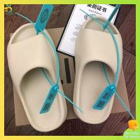 COD  ♜รองเท้านิ่มเหมือนเหยียบขี้ รองเท้าเหยียบขี้ Putian Putian Coconut Slippers Men สวมใส่ Ins -wearing Ins -summer Beach คู่รักที่ไม่ใช่ -slip Yeezy✰