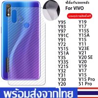 ฟิล์มหลัง ฟิล์มกันรอยหลัง Vivo Y12 Y11 Y20 Y95 Y93 Y91C Y91 Y72 Y51S Y51A Y3S Y33S Y31 Y30 Y50 Y20 Y19 Y17 Y15S Y15A Y15 V233E V21 V15 S1 Pro V11i Y21 Y32 Y21S Y50 Y20i Y12S Y30 Z3 Z3i Y53S ฟิล์มคาร์บอนไฟเบอร์