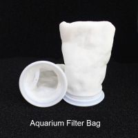 Aquarium Filter Bag with Frame Washable Reusable Mesh Foam Carpet Sock Drawstring Bag for Fish Marine Filtration System Filters Accessories