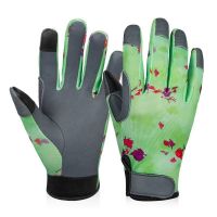 Leather Gardening Gloves for Women Men Protective Work Gloves Breathability Resistance Garden Yard Working Gloves