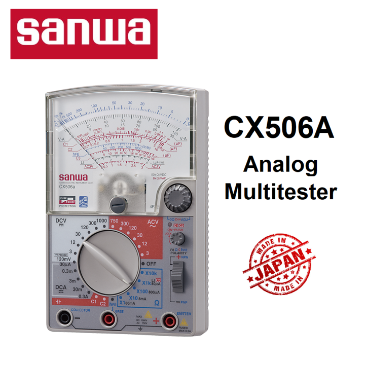 Sanwa CX506A Analog MultiTester MultiMeter Made in JAPAN Analogue