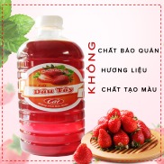 Nước Cốt Dâu Tây 1000ml Không chất bảo quản-Nguồn nguyên liệu sạch từ cao