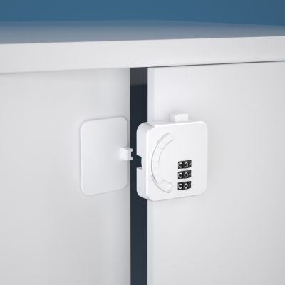 ۞▥┇ Mirth Baby - multi-functional combination lock refrigerator drawer doors and Windows plastic baby safety locks white