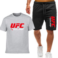 Boxing 2 Pieces Men Sets Male Men Clothing Sportswear Set Fitness Summer Print Men Shorts T shirt Mens Suit HOT