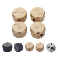 HR-4Pcs Electric Guitar Bass Knobs Gretsch Metal Hollow Speed Control Volume Tone Knob With Arrow “G” Logo For Guitar Accessories