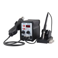 PJLSW 8586 ESD Soldering Station LED Digital Solder Iron Desoldering Station BGA Rework Solder Station Hot Air Gun Welder