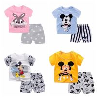 Disney Mickey Mouse 2021 Summer New Childrens Clothes Set Kids T-shirt+shorts 2pcs Baby Boys Girls Casual Clothing Sets  by Hs2023