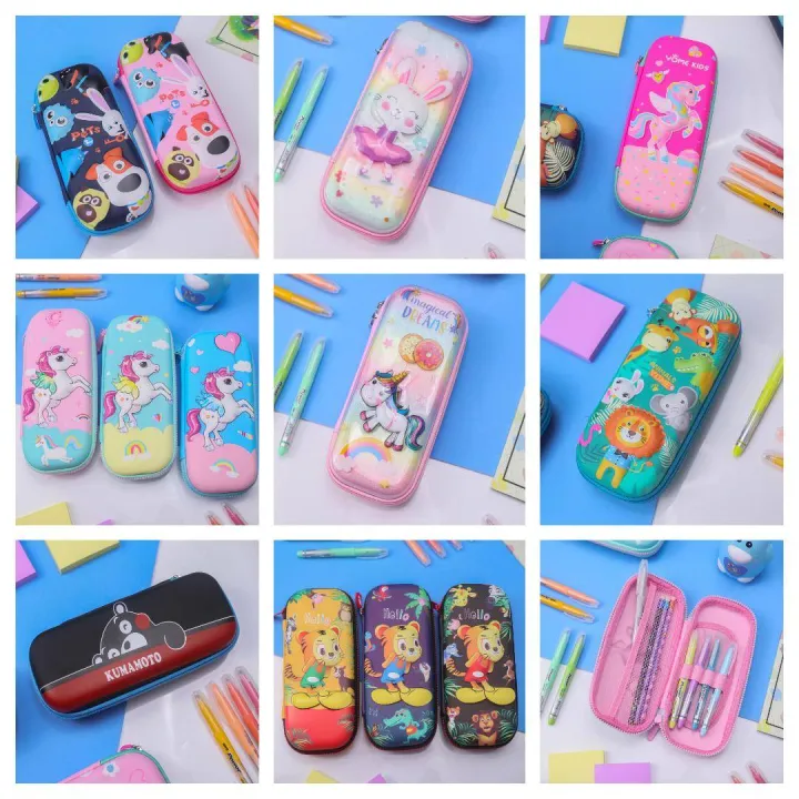 พร้อมส่งกล่องดินสอ-กระเป๋าดินสอลายนูน-3d-งานเทียบsmiggle-งานเทียบสมิกเกิ้ล