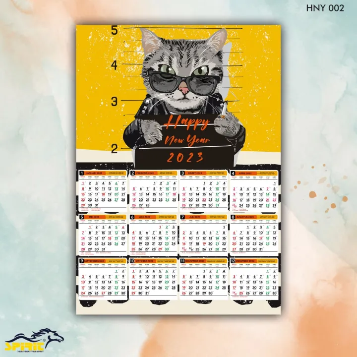 Kalender Dinding Tahun 2023 Keren Full Color | Lazada Indonesia