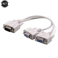 Terbaru VGA1 2 VGA SVGA LCD LED Monitor Adapter Ekstensi Converter Video kabel Y Splitter Memimpin 15 Pin 0.2 M untuk Meja komputer