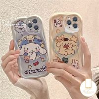 เคสโทรศัพท์มือถือ แบบนิ่ม ลายการ์ตูนสุนัข Cinnamoroll ขอบโค้ง สําหรับ IPhone 7Plus XR 13 14 12 MAX X XS 7 6S 6 8 2020