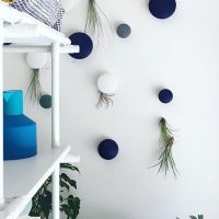 6.5/9.5/11/15cm Wood Wall Hanger Coat Rack Colorful Round Mushroom Clothes Hook Wall Hanger Wooden Hooks Pretty Home Decoration