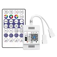 DC5V-24V 28 Key RF Controller WiFi APP Music Voice Remote Control for WS2812B WS2811 RGB Light Home Dimmer