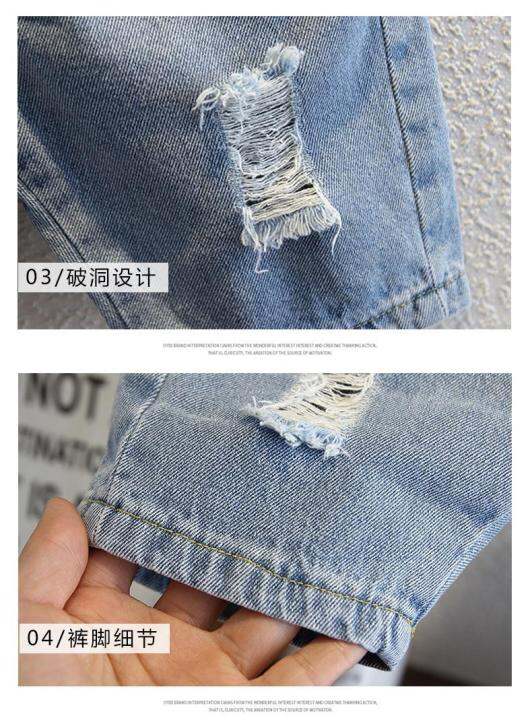 celana-pendek-denim-สำหรับเด็กผู้ชายกางเกงห้าจุดสำหรับยีนส์ขาสั้นเด็กผ้าเนื้อนุ่มสีพื้นใหม่แฟชั่นสไตล์เกาหลีฤดูร้อน