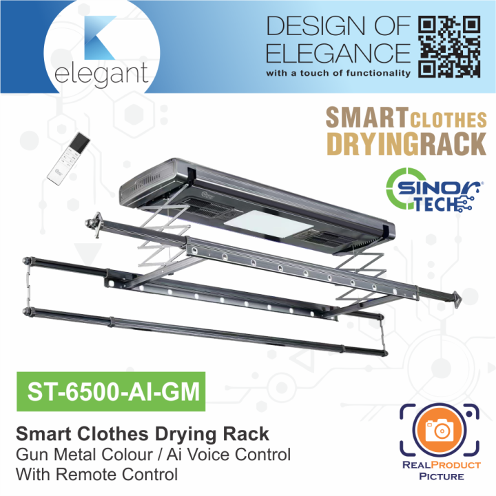 Sinor Tech ST6500AIGM Smart Clothes Drying Rack Indoor Electric