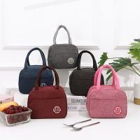 ☼✎✹ 1PCS Portable Lunch Bag Waterproof Insulated Canvas Cooler Bag Thermal Food Picnic Lunch Bag For Women Girl Kids Children