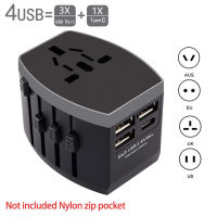 Rdxone Travel Adapter International Universal Power Adapter All-in-one with 5 USB Worldwide Wall Charger for UKEUUSAsia