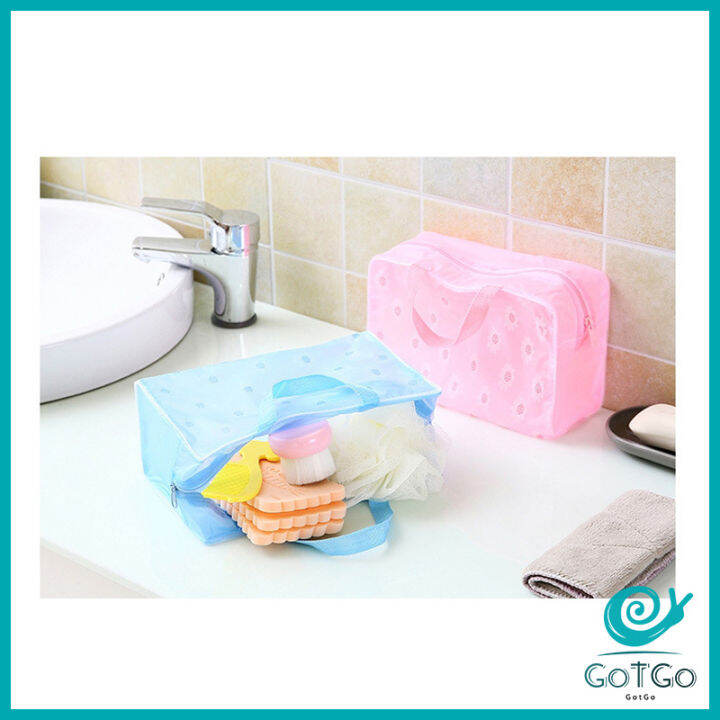 gotgo-กระเป๋าเครื่องสำอาง-โปร่งแสง-ถุงเก็บของ-pvc-กระเป๋าเอนกประสงค์-สปอตสินค้า-wash-bag