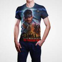 เกม MGS Metal Gear Solid 3D Printing Summer T-shirt ผู้ชายผู้หญิงเด็กสตรีทแวร์แฟชั่นแขนสั้นเสื้อยืดเย็นสบาย ๆ XS-5XL