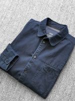 Dutch high-end 100 cotton heavy washed original color imitation denim mens casual long-sleeved shirt autumn shirt jacket 【JYUE】