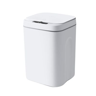 Smart Touchless Motion Sensor Trash Can 3.7 Gallons Bathroom Trash Can with Lid Automatic Trash Can for Kitchen