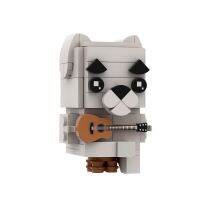 Moc สัตว์ข้ามมินิสุนัข Brickheadz กีตาร์สัตว์บล็อคก่อสร้างรูปแบบนักร้องตุ๊กตาเกมยอดนิยมบล็อก Giftdasg1364ของเล่นเด็กผู้ชายเด็ก