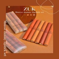 3Pcs Lipstick Set Matte Texture Waterproof Long Lasting Lip Gloss Easy To Wear Smoke Tube Lip Glaze Makeup Cosmetics TSLM1