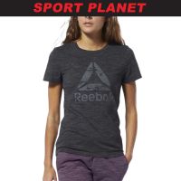 [COD] Reebok Women Training Essentials Marble LOGO เสื้อยืดแขนสั้น Baju perempuan (du4927) Sport Planet 48-11