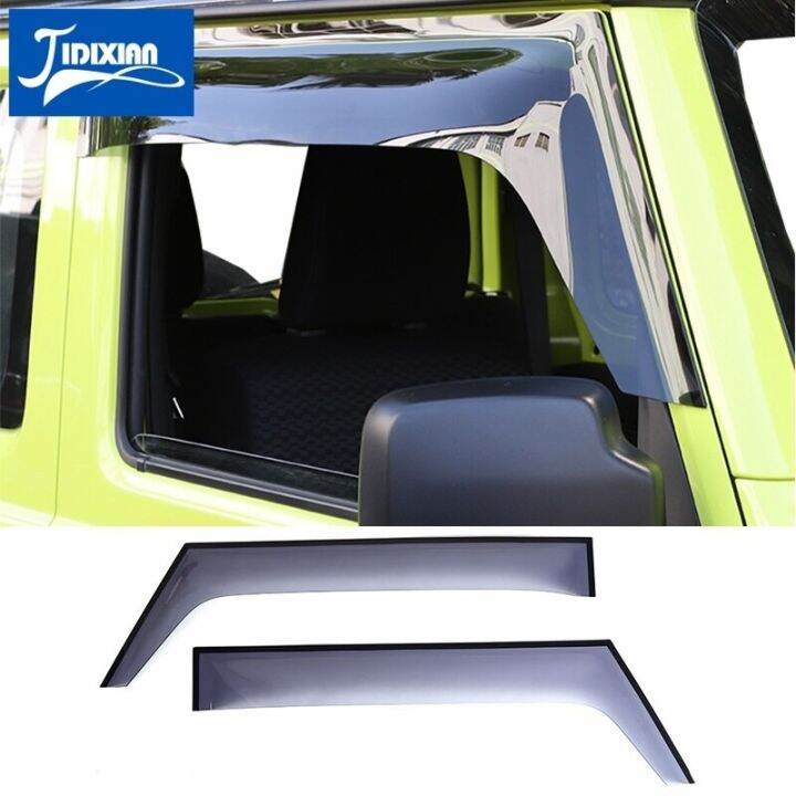 JIXIAN Car Window Visor Sun Deflector Rain Shade Guard For Suzuki Jimny