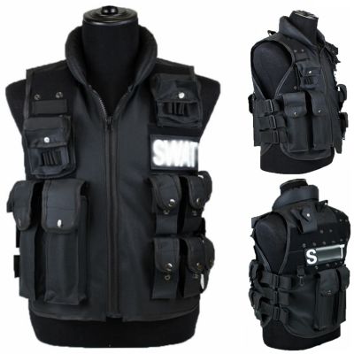 ♙☄ hnf531 ผู้ชายเสื้อเกราะยุทธวิธี11กระเป๋า Multi-Pocket เสื้อกั๊กล่าสัตว์ CS เสื้อกั๊กป้องกัน Swat Modular ความปลอดภัยสำหรับทหารกลางแจ้ง MSV0022