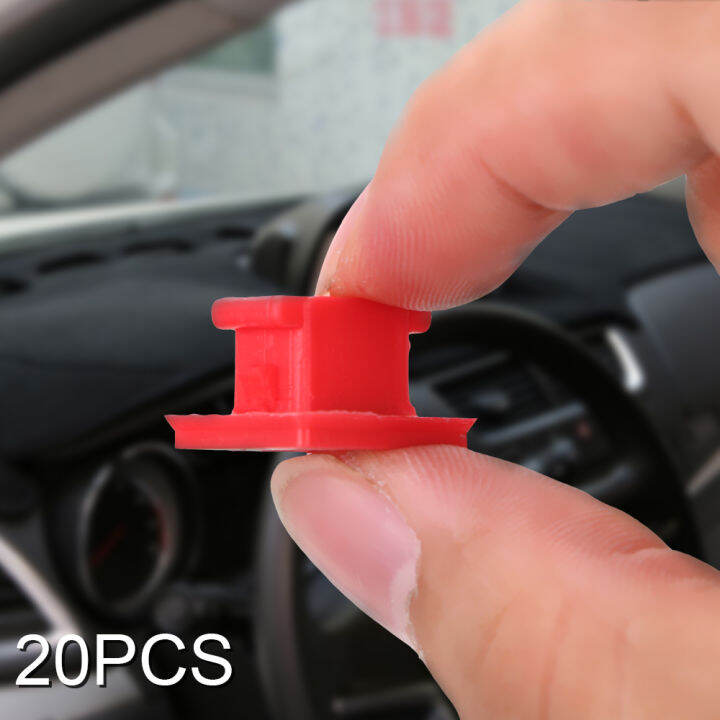 Car Fasten Clips Fixing Tools Red Insert Grommets Interior Accessories