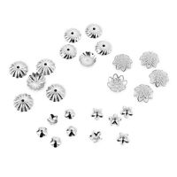 100pcs/lot Stainless Steel Bead Cap 6 8 10mm Steel Tone Flower Filigree End Cap Beads for Handmade DIY Jewelry Making Finding Beads