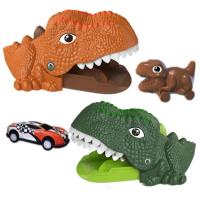 Dinosaur Catapult Car 1 Button Press Launch Jurassic Dinosaur Play Set Dinosaur Tyrannosaurus Sliding Car Truck Inertia Sliding Dinosaur Car Toy for Kids 3-7 Years consistent