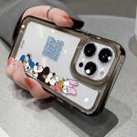 Cartoon Soft Case Compatible for IPhone 14 13 12 Pro Max 11 XS XR X 8 7 6S Plus Phone Casing Transparent TPU Silicone Shockproof Clear Cover Protector