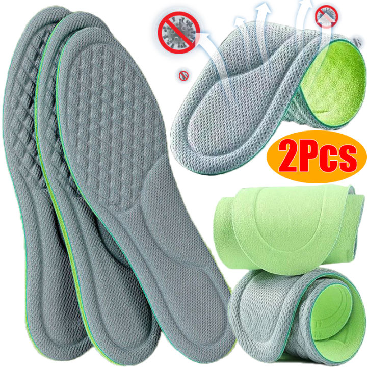Nano Antibacterial Sport Insoles Shoes Sneakers Memory Foam Orthopedic ...
