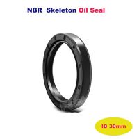 2Pcs ID 30mm Black Shaft Gasket Oil Seal TC/FB/TG4 Skeleton Oil Seals Ring NBR Rotary Shaft Gasket Nitrile Double Lip Seal Bearings Seals