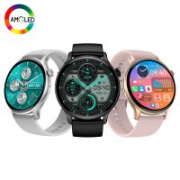 HK85 นาฬิกาสมาร์ทผู้หญิงผู้ชาย 1.43 นิ้ว AMOLED FullTouch Screen Fitness Tracker Bluetooth Call Heart Rate Sleep Monitor Smartwatch