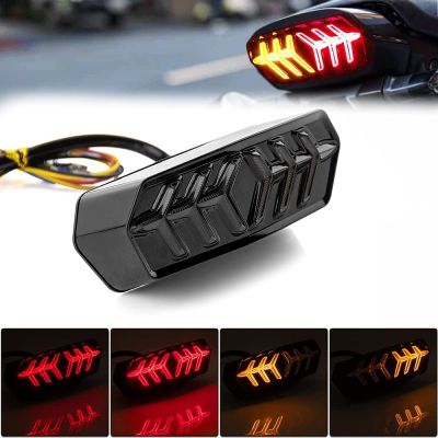 ไฟเลี้ยวรถจักรยานยนต์ LED สำหรับไฟท้ายไฟเบรคหยุดหลังสำหรับ MSX125 Honda GROM SF CBR650F CTX700 CTX700N