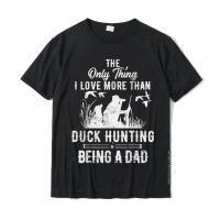 Funny Duck Huntin With Dad Dog Gift For Duck Huntin T-Shirt Simple Style T Shirts T Shirt For Men Wholesale Cotton T-Shirts