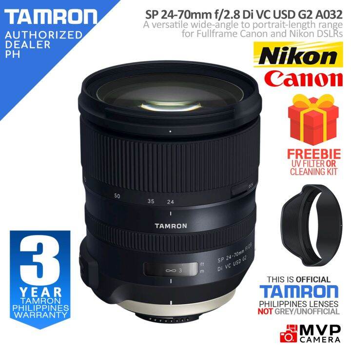 Tamron A032 SP 24-70mm f2.8 Di VC USD G2 Lens for Canon EF and