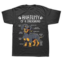 Funny Anatomy Dachshund Wiener Dog T Shirts Summer Style Graphic Streetwear Short Sleeve Birthday Gifts T shirt Mens Clothing XS-6XL