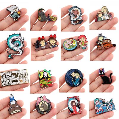 【YF】 Briefcase Badges With Enamel Anime Pins Lapel for Backpacks Accessories Brooches Things Manga Badge