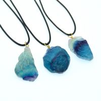 Fluorite Crystal Stone Pendant