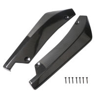 rear car bumper Universal Carbon Fiber Car Look Rear Bumper Lip Diffuser Splitter Canard Protector Automobile Scratch Protector