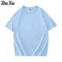 Zhu Xia  เสื้อยืดแขนสั้นสำหรับทั้งหญิงและชายผ้าฝ้ายเปิดไหล่ทรงหลวมจากร้าน คุณภาพดี