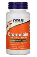 Now Foods, Bromelain, 500 mg, 60 Veg Capsules