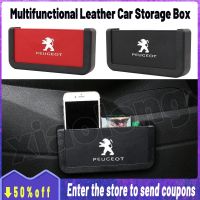 คุณภาพสูงสำหรับ Peugeot Multifunctional หนัง Car Storage Box กล่อง/รถตัวเก็บข้อมูลโทรศัพท์กล่องกระเป๋าจัดระเบียบ Auto Seat Gap กล่องเก็บภายในอุปกรณ์เสริมรถยนต์206 207 208 306 307 308 508 106 107 108 2008 5008 3008 408 301 4008